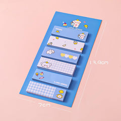 6pcs Cute Cartoon Sticky Notes Set - Add Fun to Your Notes