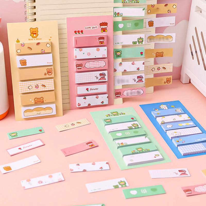 6pcs Cute Cartoon Sticky Notes Set - Add Fun to Your Notes