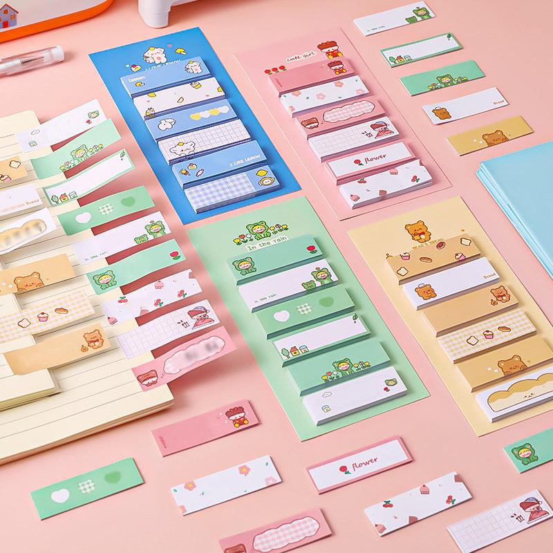 6pcs Cute Cartoon Sticky Notes Set - Add Fun to Your Notes