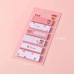6pcs Cute Cartoon Sticky Notes Set - Add Fun to Your Notes