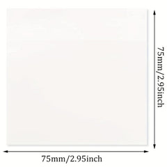 4pcs 200 Transparent Sticky Notes Waterproof Writable 7 62 7