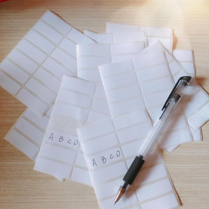 12 Sheets Label Stickers Pack For Office & School
