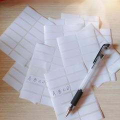 12 Sheets Label Stickers Pack For Office & School