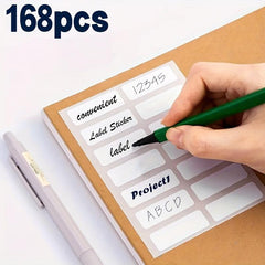 12 Sheets Label Stickers Pack For Office & School