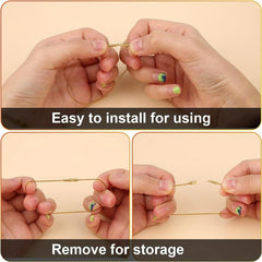 100pcs Christmas Ornament Hanger String Metallic Cord Tinsel Rope
