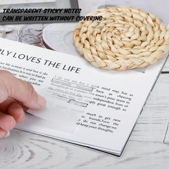 100pcs Transparent Sticky Notes 7.62 x 5.08 cm