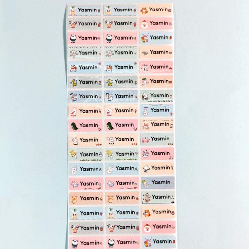 Personalized Name Stickers Waterproof Tag 60-240pcs