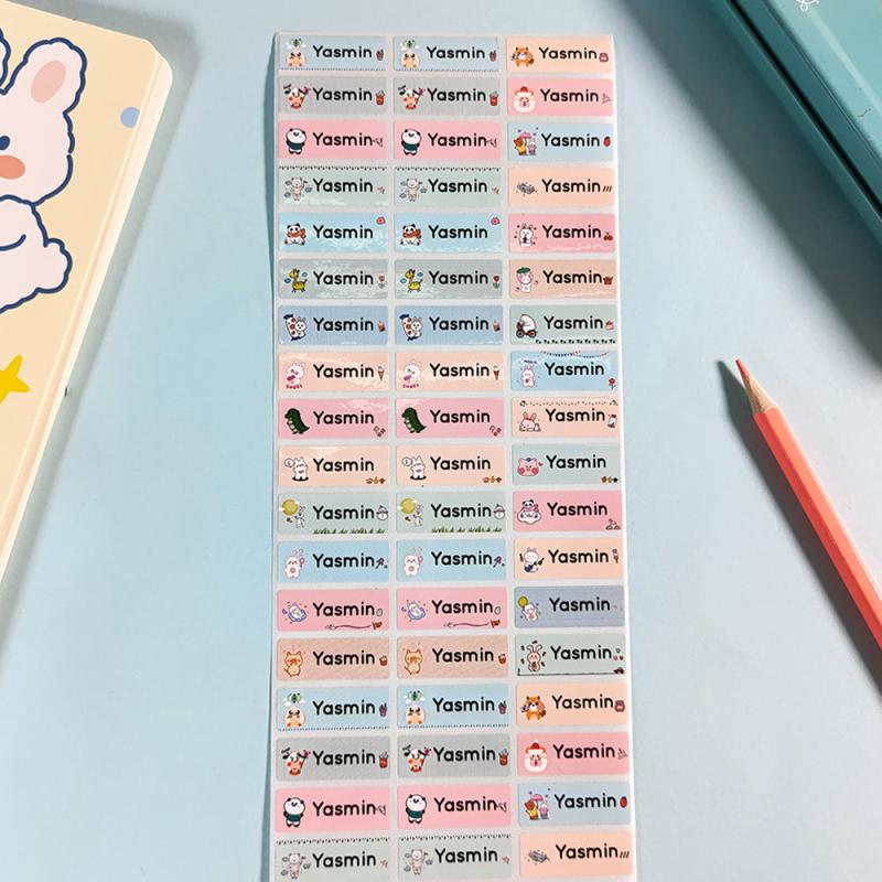 Personalized Name Stickers Waterproof Tag 60-240pcs