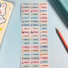 Personalized Name Stickers Waterproof Tag 60-240pcs