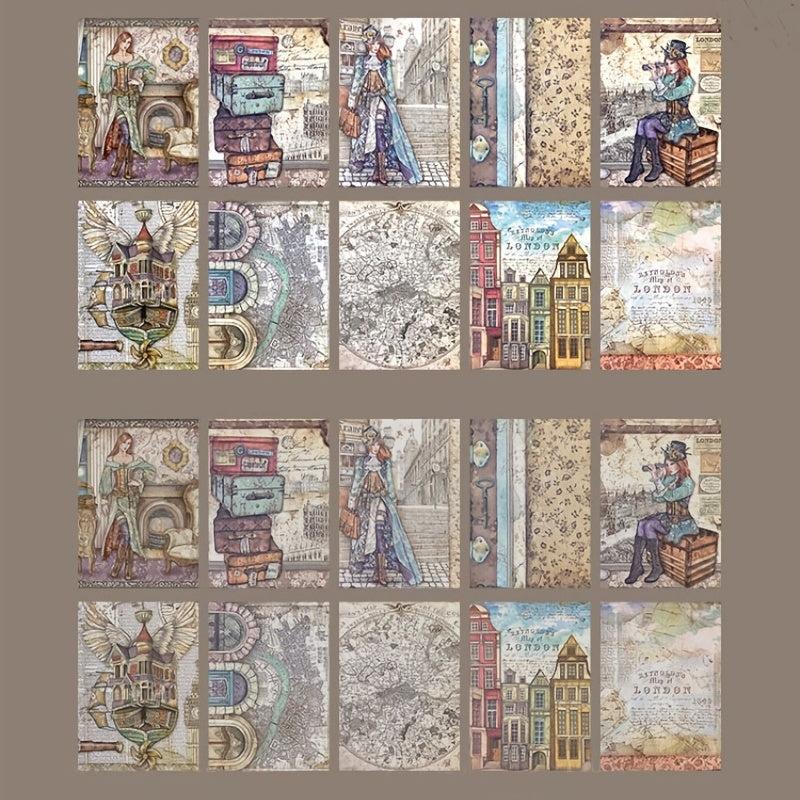 Steam Age Journal Diary Book - Set of 20 Sheets