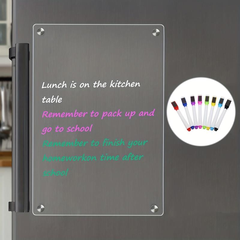 Acrylic Calendar For Fridge 39x29 Clear Dry Erase Board Refrigerator Note Board