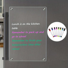Acrylic Calendar For Fridge 39x29 Clear Dry Erase Board Refrigerator Note Board