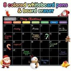 Magnetic Monthly Plan Refrigerator Stickers Set with 8 Pens