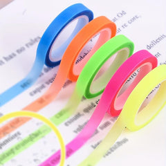 Fluorescent Sticky Notes Roll Tape Style & Correction Stickers