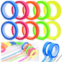 Fluorescent Sticky Notes Roll Tape Style & Correction Stickers