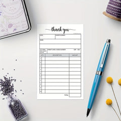2 Pack Thank You Receipt Book 3 4x5 5 Handheld 2 Part Carbonless