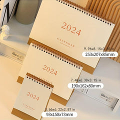 1pc Desk Calendar Stand Up Flip Calendar