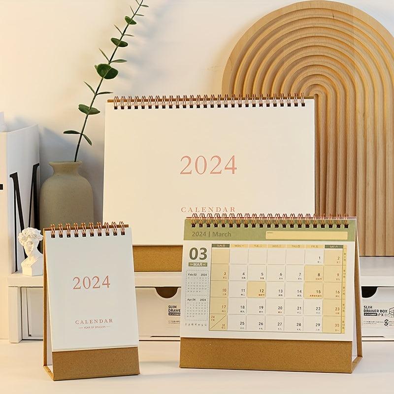 1pc Desk Calendar Stand Up Flip Calendar