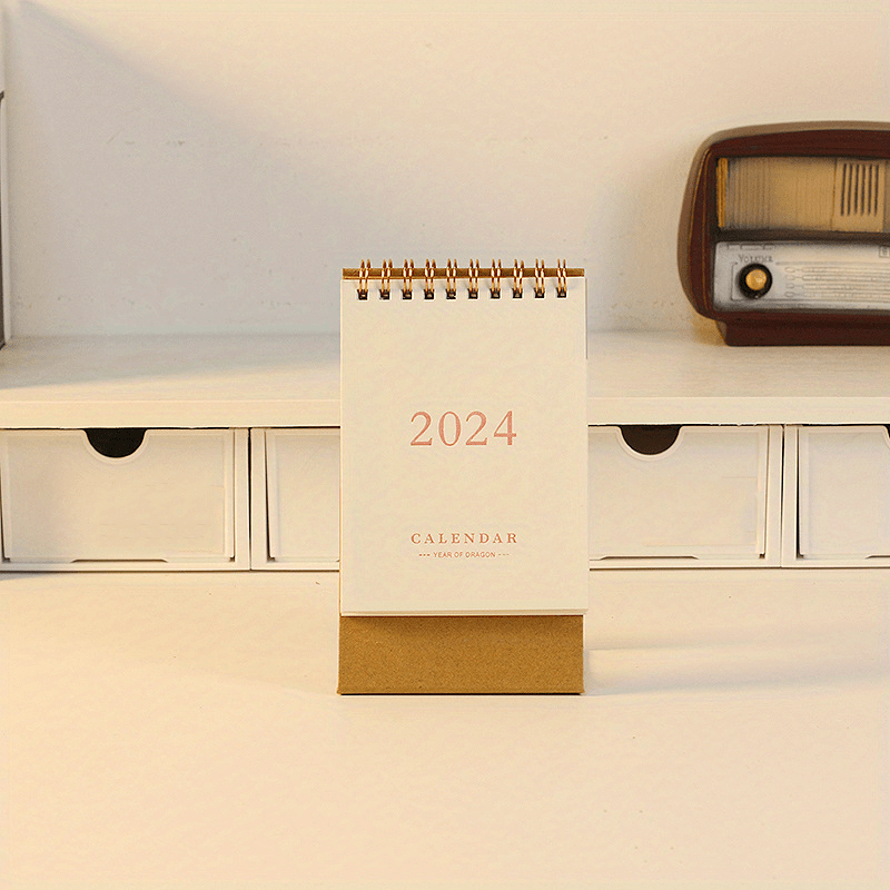 1pc Desk Calendar Stand Up Flip Calendar