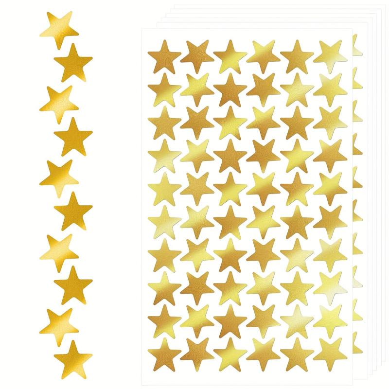 1200pcs Golden Star Stickers Holographic Foil Reward Sparkly Glitter Stickers
