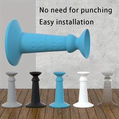 Silicone Door Stopper Wall Suction Anti-collision Pad No Punching Required