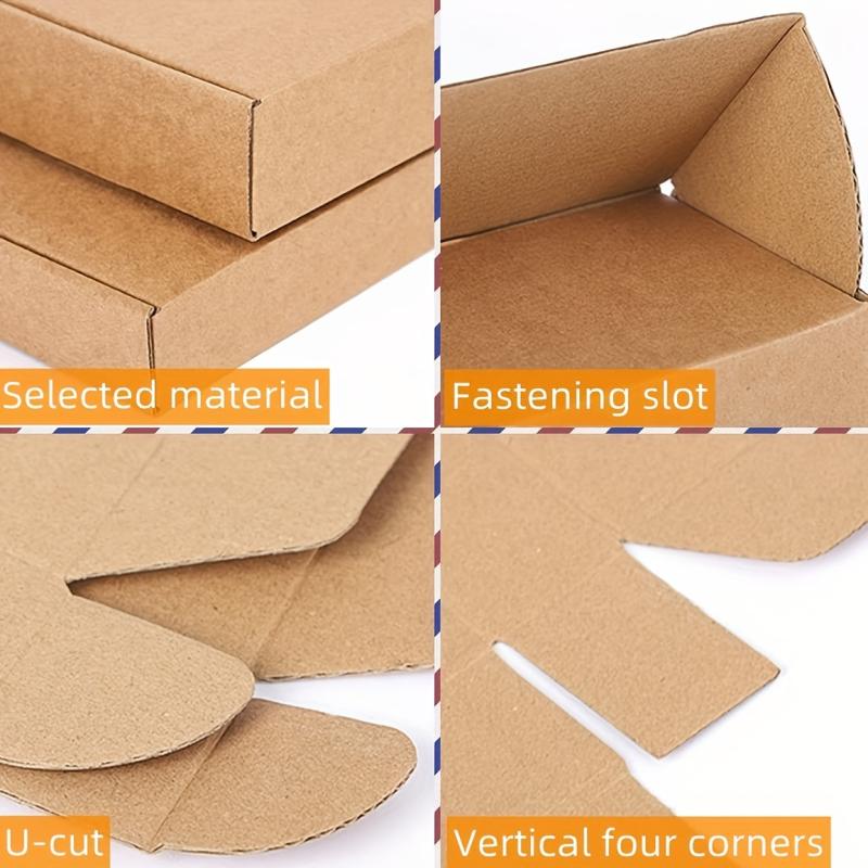 Corrugated Cardboard Mailer Box with Lids for Mailing & Gifting - 10/20pcs