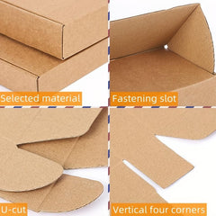Corrugated Cardboard Mailer Box with Lids for Mailing & Gifting - 10/20pcs