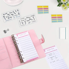 Budget Binder with Zipper Envelopes & Expense Sheets