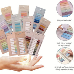 200pcs Sticky Tabs Index Tabs With Ruler Transparent Sticky Notes