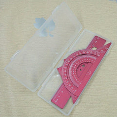 4pcs Laser Engraved Aluminum Special Ruler for Students