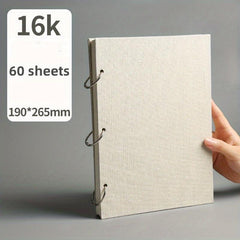 Ring bound Drawing Book Linen Cover 8K16K32K Sketchbook 160g Thick Paper