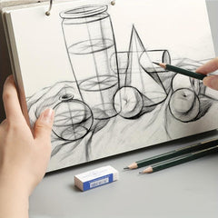 Ring bound Drawing Book Linen Cover 8K16K32K Sketchbook 160g Thick Paper