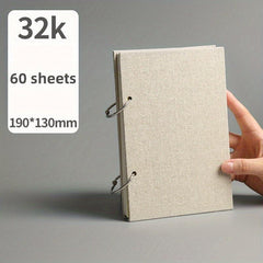 Ring bound Drawing Book Linen Cover 8K16K32K Sketchbook 160g Thick Paper