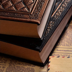 Gospel European American Relief Leather Notebook 3D Retro Thick Sketch