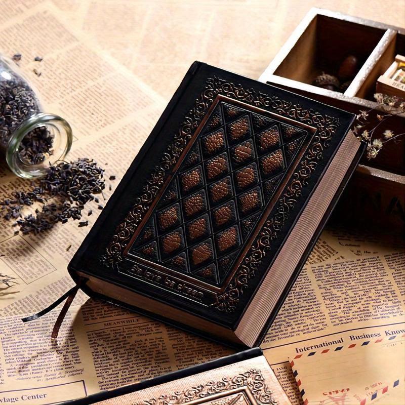 Gospel European American Relief Leather Notebook 3D Retro Thick Sketch