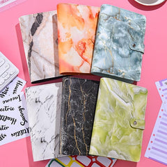 Marble Pattern Notebook Set with Budget Sheets and Stickers