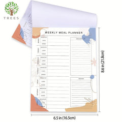 Magnetic Weekly Meal Planner 8x6x5in with 52 Sheets