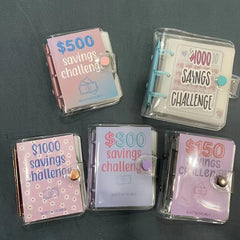 Mini Binder Saving Challenge Cash Envelope Wallet Budget Planner