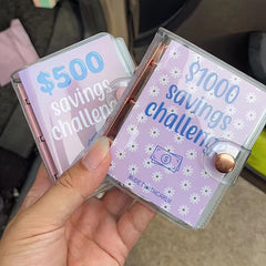 Mini Binder Saving Challenge Cash Envelope Wallet Budget Planner