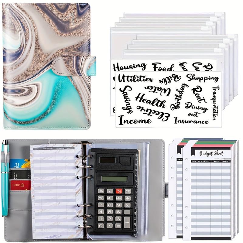 A6 Binder Notebook Budget Binder Zip Envelopes Expense Sheets