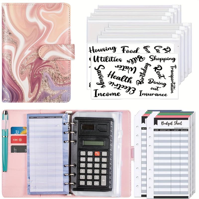 A6 Binder Notebook Budget Binder Zip Envelopes Expense Sheets
