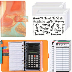 A6 Binder Notebook Budget Binder Zip Envelopes Expense Sheets