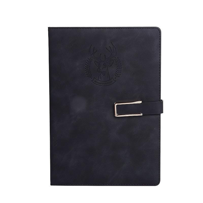 1pc 180 Sheets Leather Notebook B5 College Students Business Journal Diary