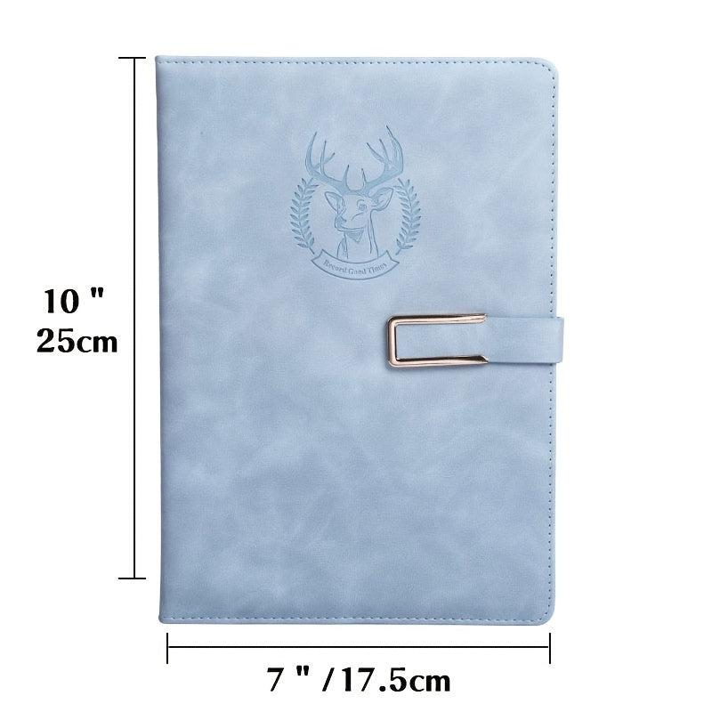 1pc 180 Sheets Leather Notebook B5 College Students Business Journal Diary