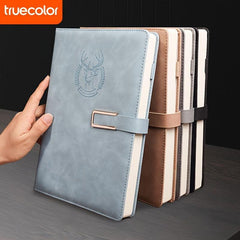 1pc 180 Sheets Leather Notebook B5 College Students Business Journal Diary