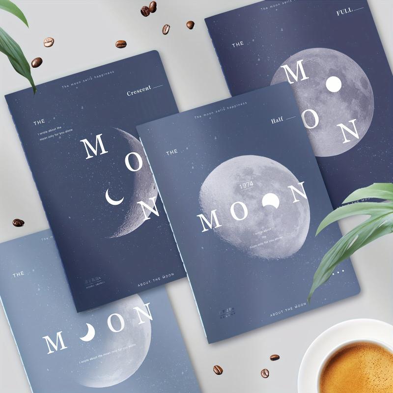4pcs B5 Student Notebook Moon Planet 72p