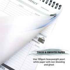 Undated Budget Planner Notepad Tracker Finance Journal A5