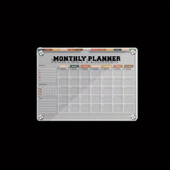 Acrylic Partition Refrigerator w/ Magnetic Planner & Markers