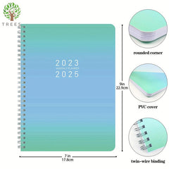 Trees 1pc Monthly Planner Notebook 22 86 17 78 Cm 56 Sheets