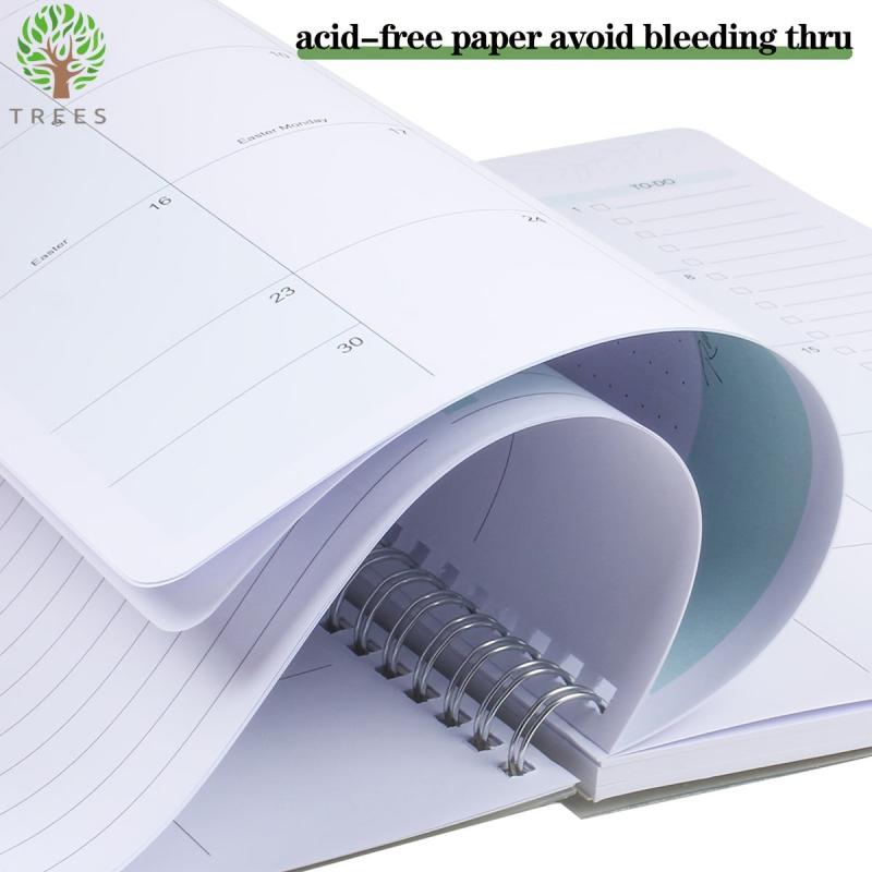 Trees 1pc Monthly Planner Notebook 22 86 17 78 Cm 56 Sheets